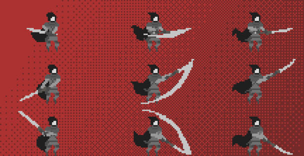 A player character attack animation